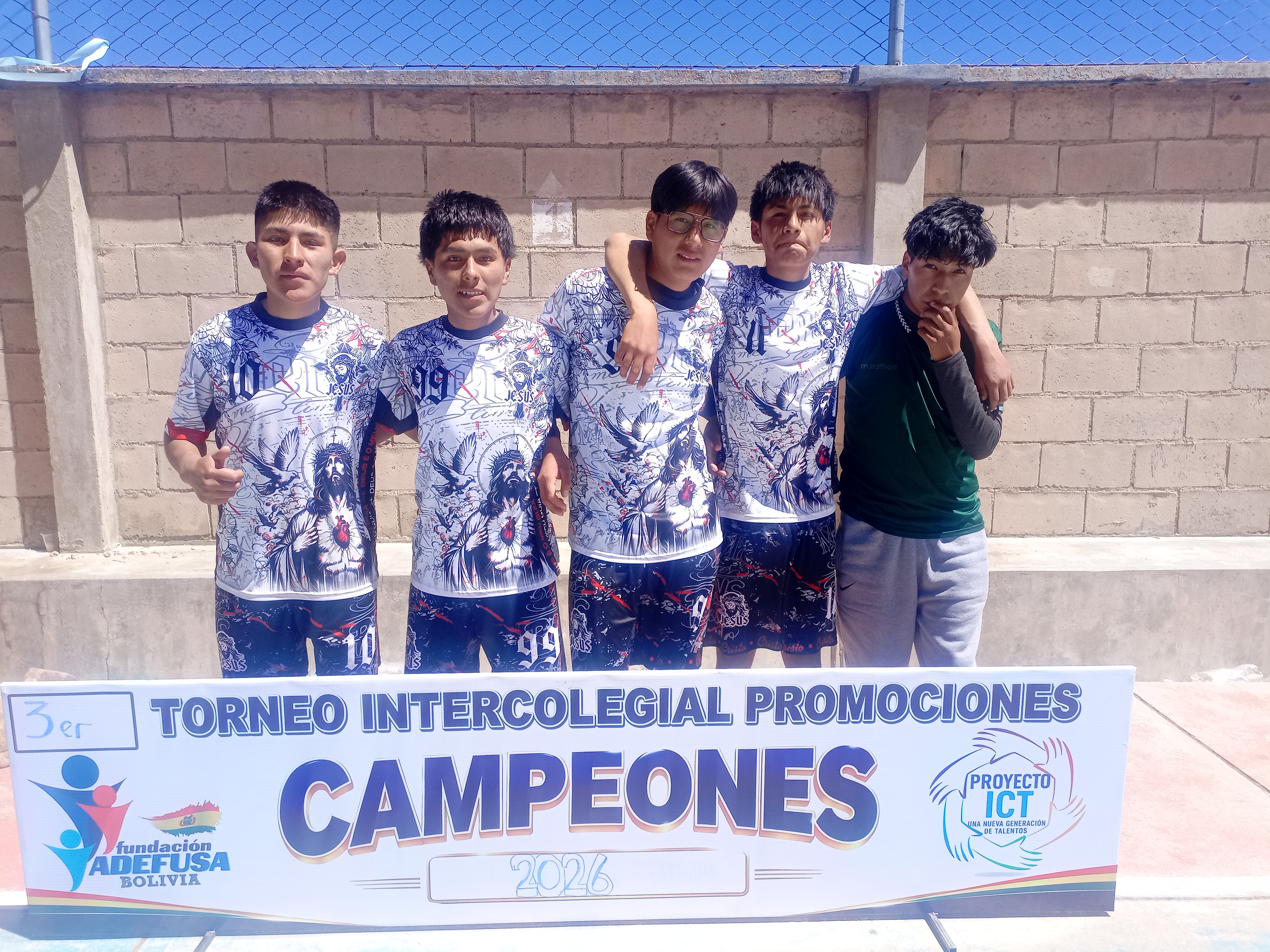 Sub Campeones Varones Colegio 3 de Marzo