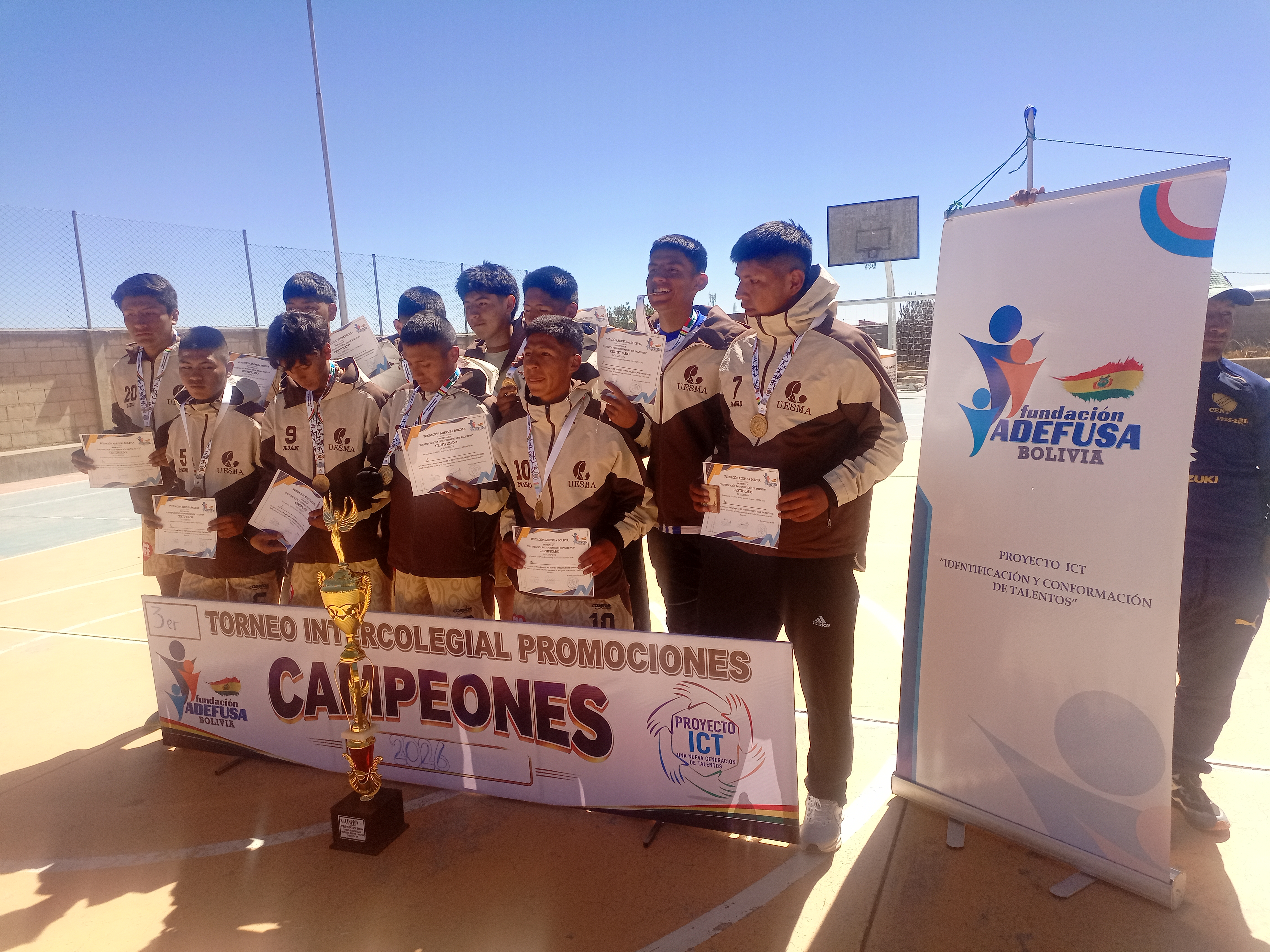 Premiacion 1er. Lugar Varones Promocion 2026